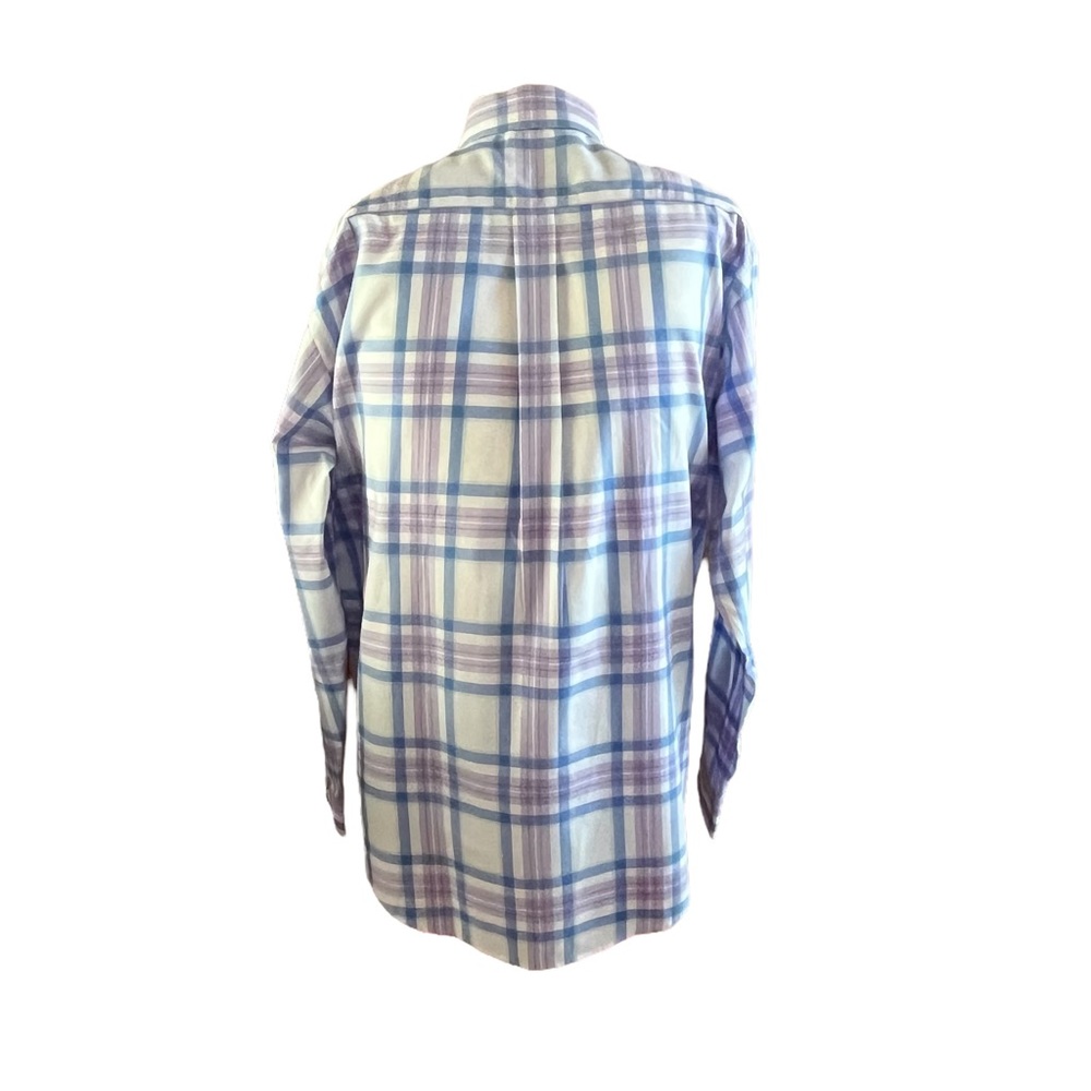 Brooks Brothers Non Iron Long Sleeve Shirt Purple White
Blue Plaid Sz M - Picture 4 of 9